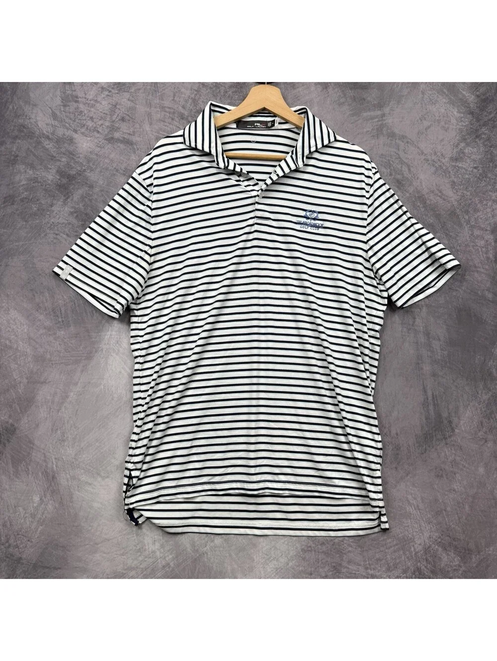 RLX RALPH LAUREN Performance Men's Polo Golf Shirt M The Broadmoor Striped